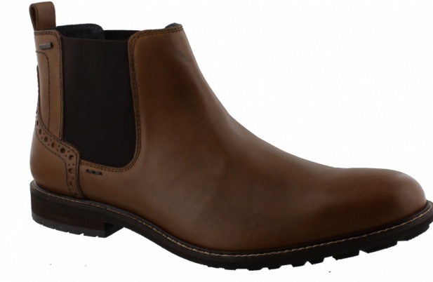 Josef Seibel Jasper 50 Cognac Brown Leather Chelsea Boots